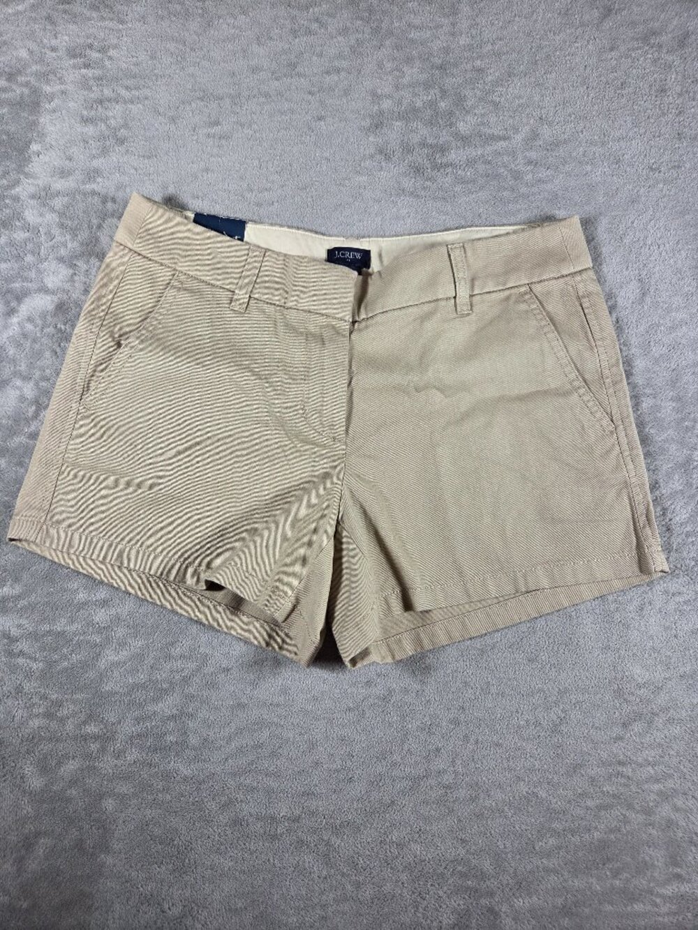 NWT J. Crew Classic Chino Shorts Size 2 Tan Khaki